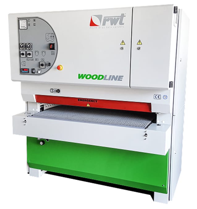 Woodworking machine brushing and texturing machine m line